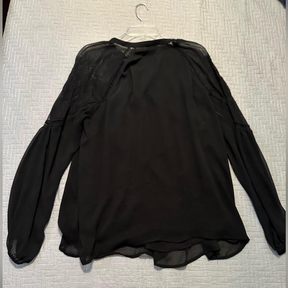 Torrid Crinkle Chiffon Embroidered Peasant Top - Picture 7 of 11